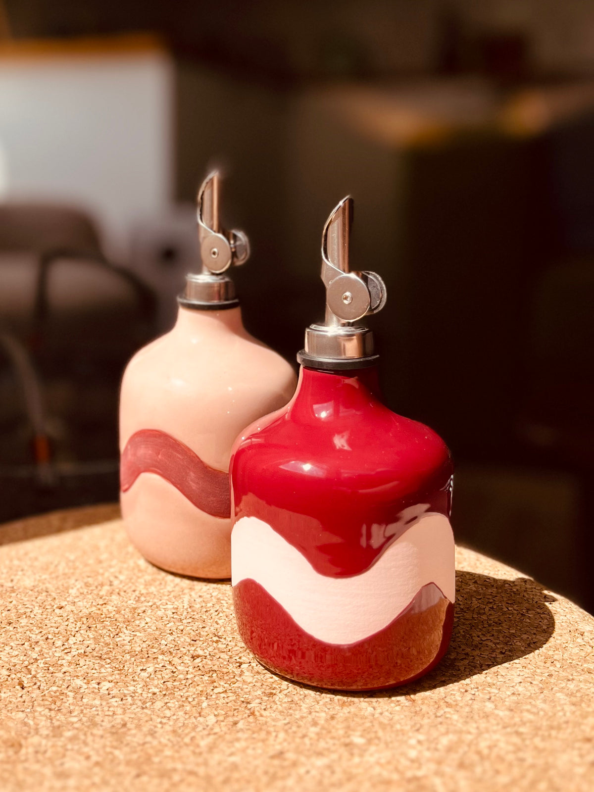 Wavy Print Oil Bottle