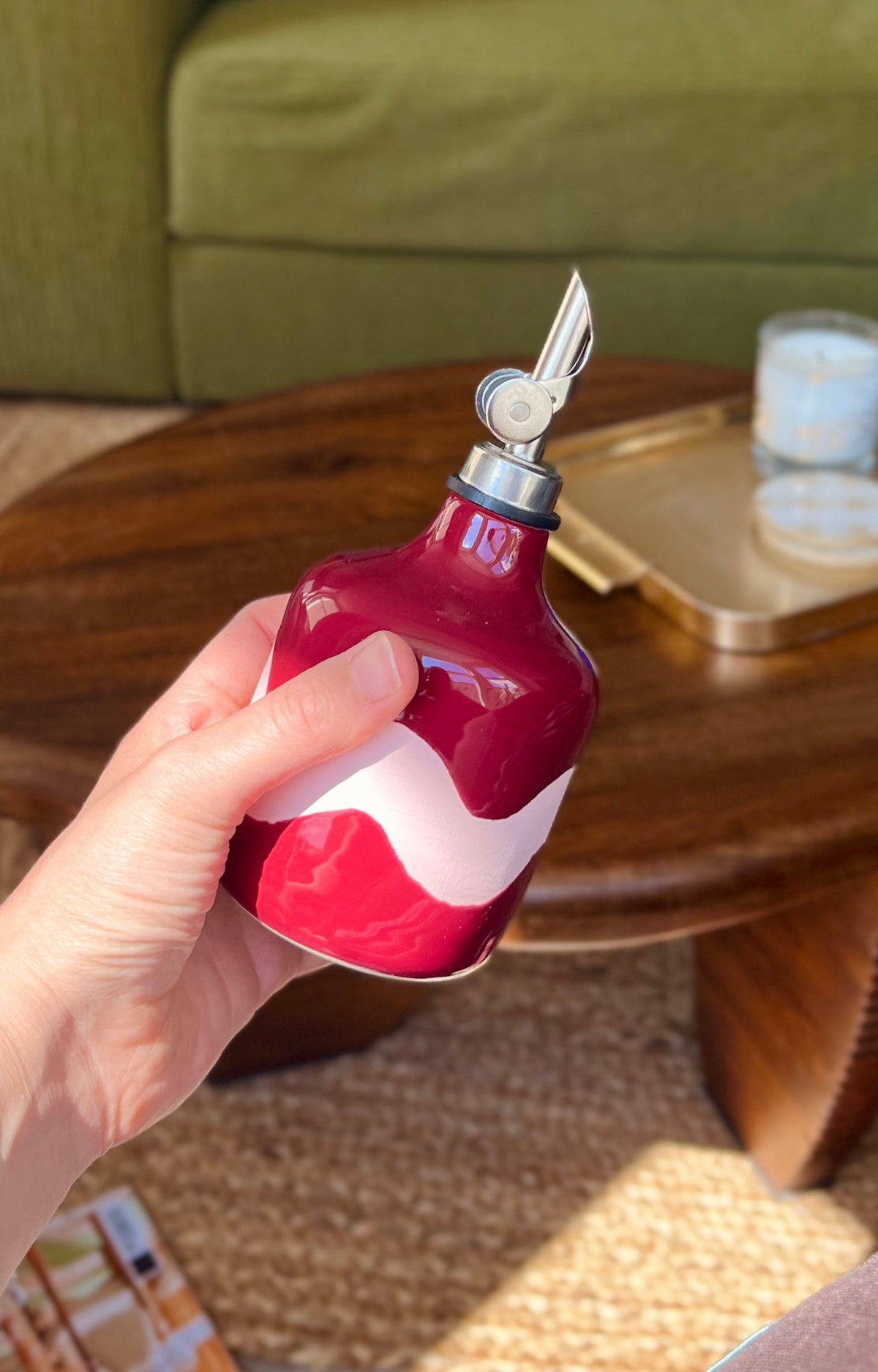 Wavy Print Oil Bottle