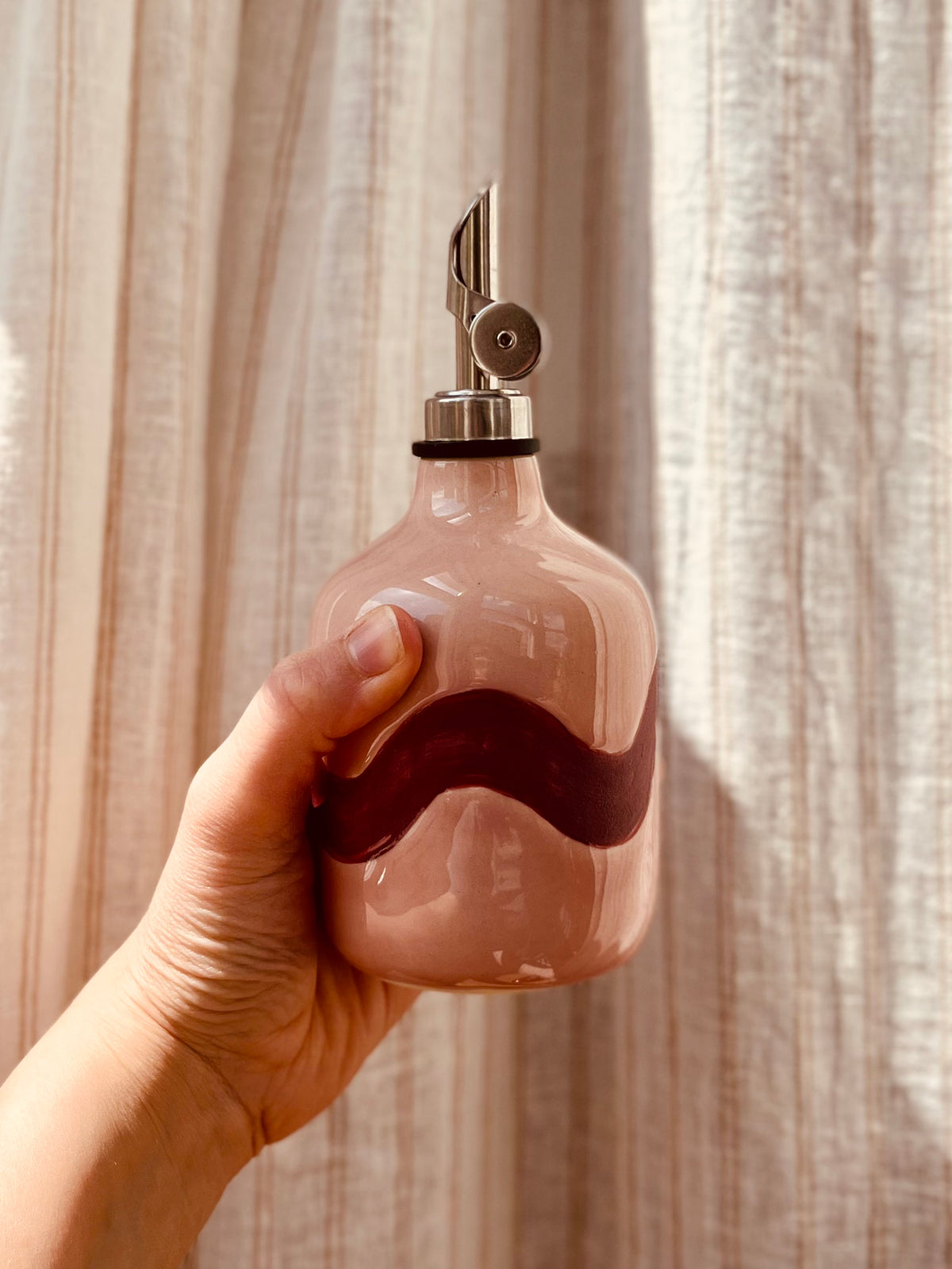 Wavy Print Oil Bottle