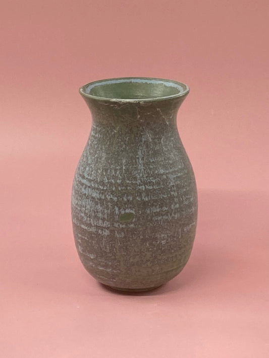 Speckled blue and green vase - Sample