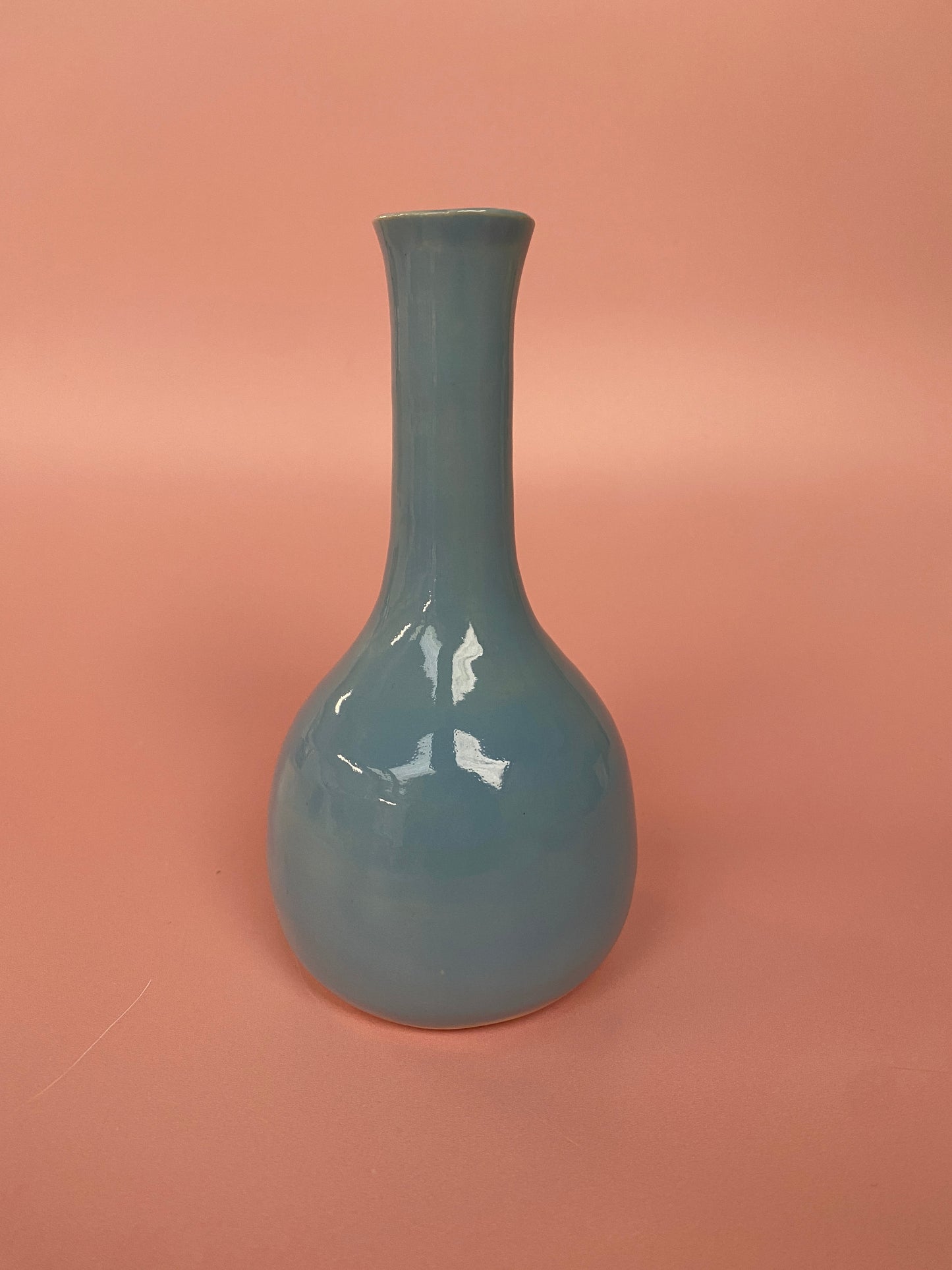 Sky Blue Stem Vase