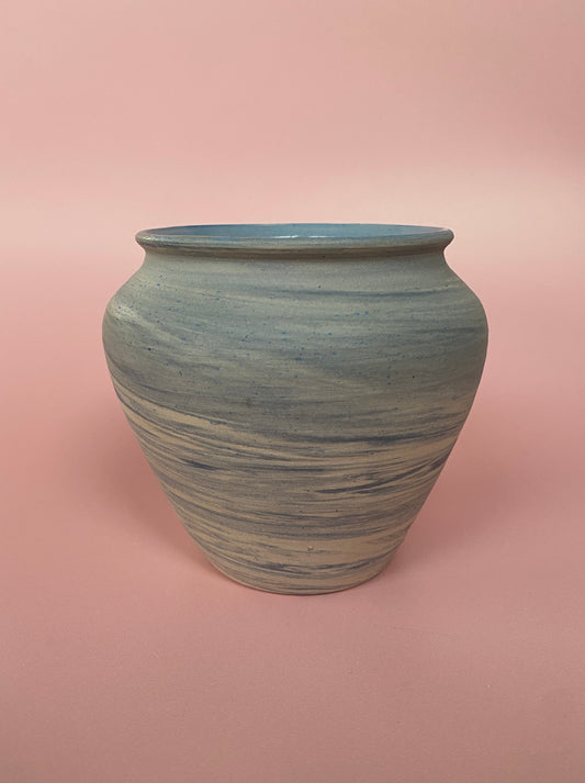 Blue Swirl Vase - Sample